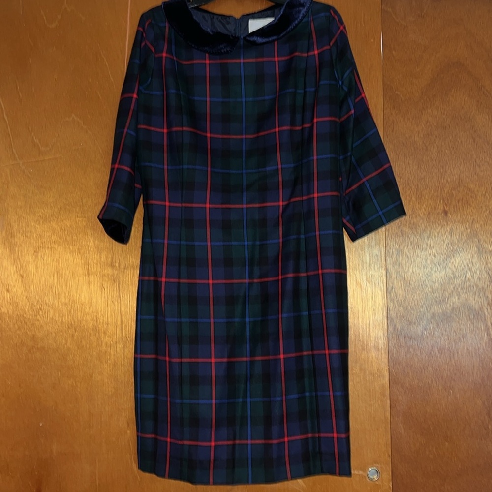 Plaid Long Sleeve Dress